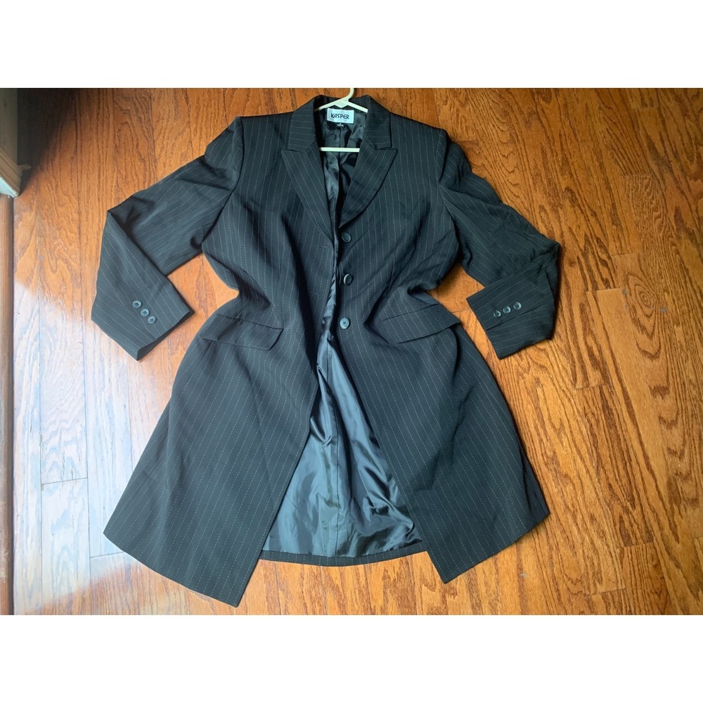Kasper women's Strip Black Blazers Size 16